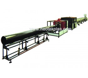 Ultra-high molecular weight polyethylene (UHMW-PE) pipe extrusion line