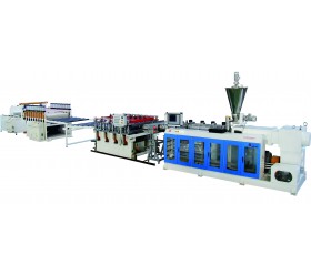 PVC共挤发泡板出生产线